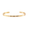 Pulsera con mensaje DO EPIC SHIT | Acero Inoxidable